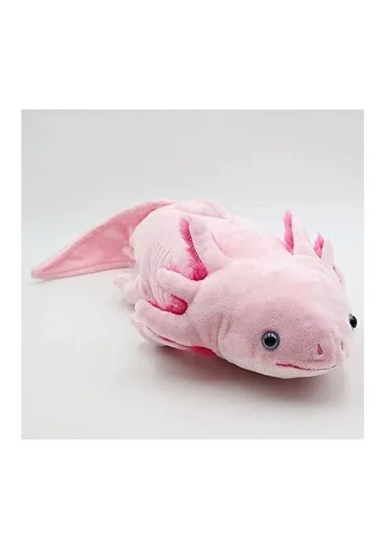 Nohito 19.6in Simulation Axolotl Plush Toy Kawaii Soft Stuffed Animal Pink Axolotl Plushie Pillow Doll (Pink)