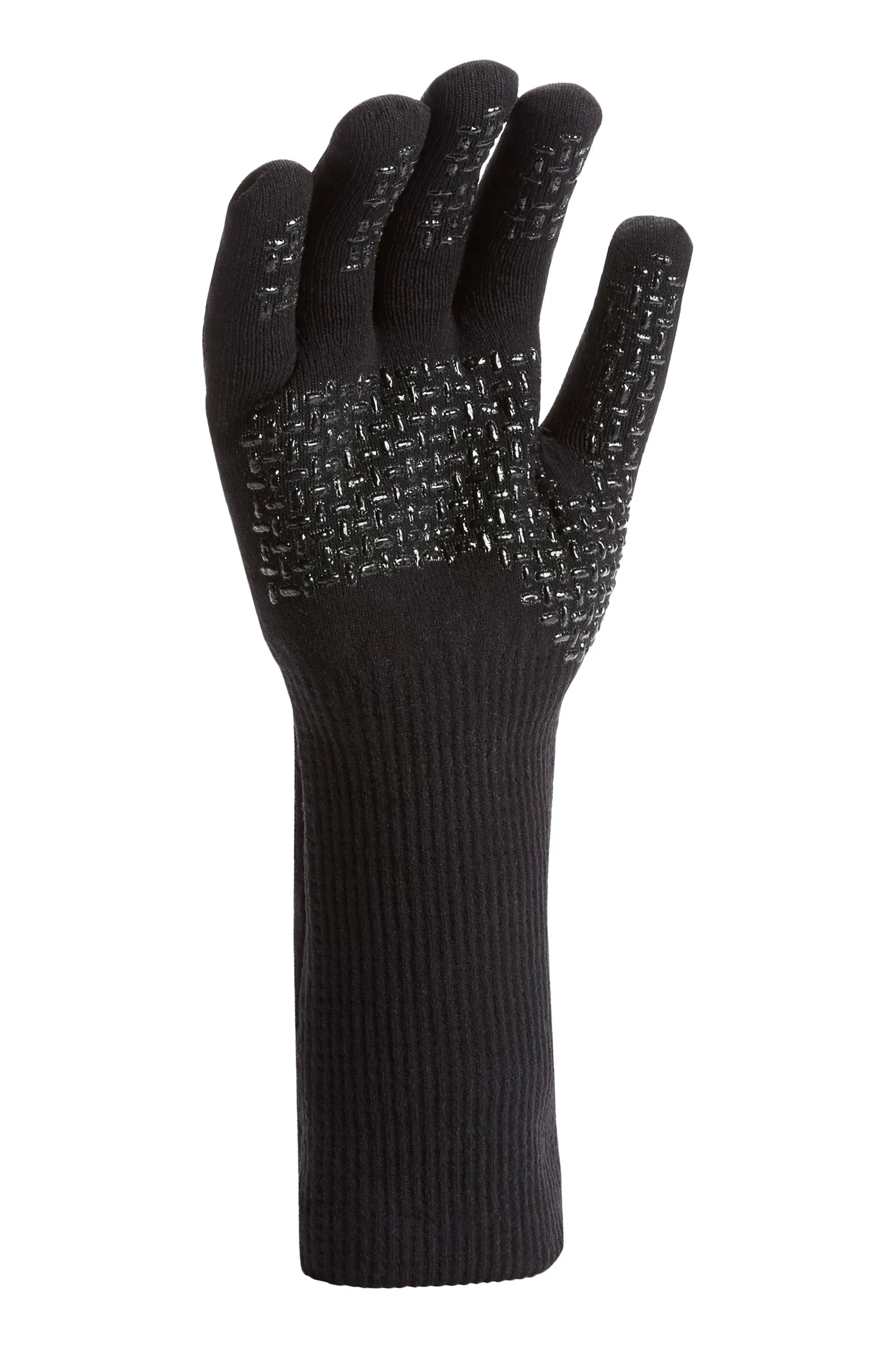 Sealskinz Waterproof All Weather Ultra Grip Knitted Gauntlet Black, M