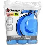 Sassy‏, שקיות להשלכת חיתולים, 100 שקיות, 4 גלילים של 25 יחידות