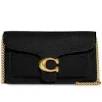 Coach Tabby Chain Clutch - Black