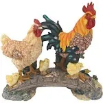 Design Toscano Chickens Bridging The Roost Garden Statue