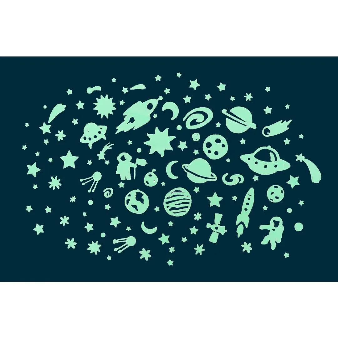 Gloplay Glow-in-the-Dark Stickers Space Adventure