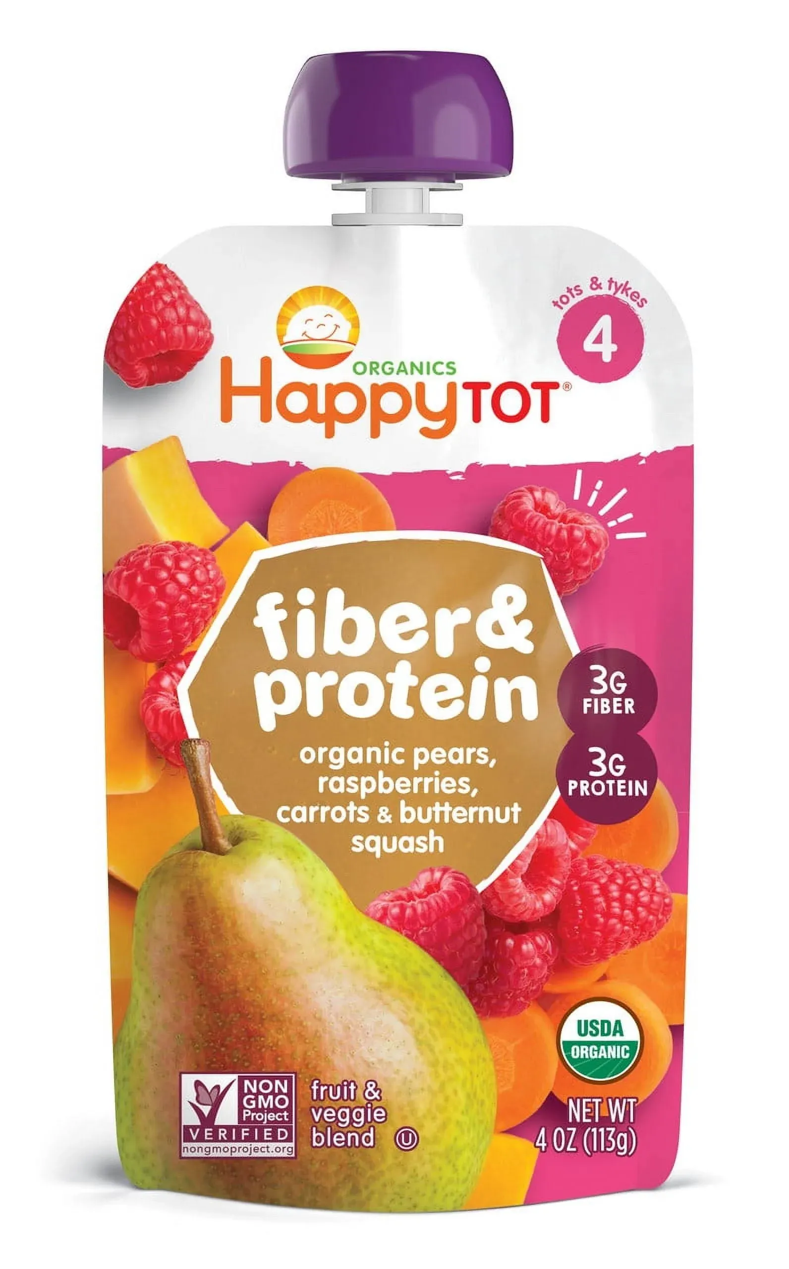 Happy Tot Organics Stage 4 Fruit & Veggie Blend