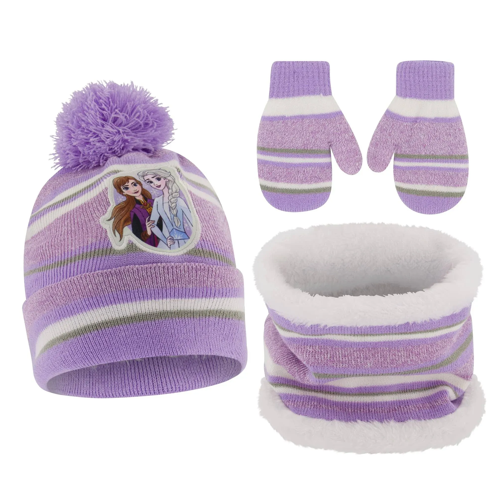 Disney Frozen Girls Toddler Winter, Scarf and Mittens 2-4 Or Frozen Elsa & Anna Hat, Scarves and Kids Gloves Sets 4-7