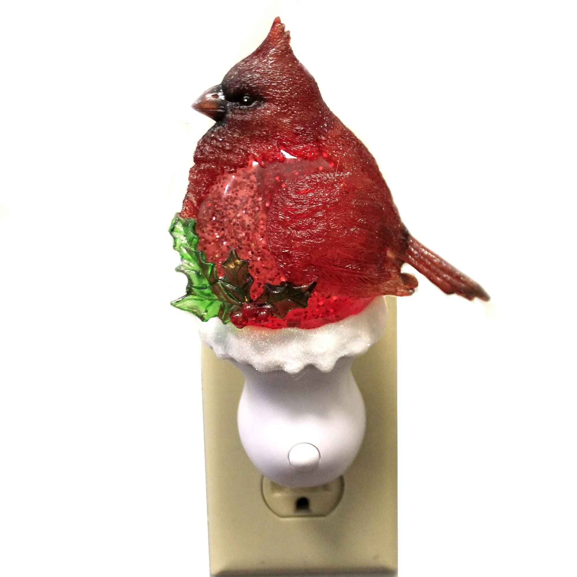 Roman Cardinal Swirl Nightlight with Swivel Plug