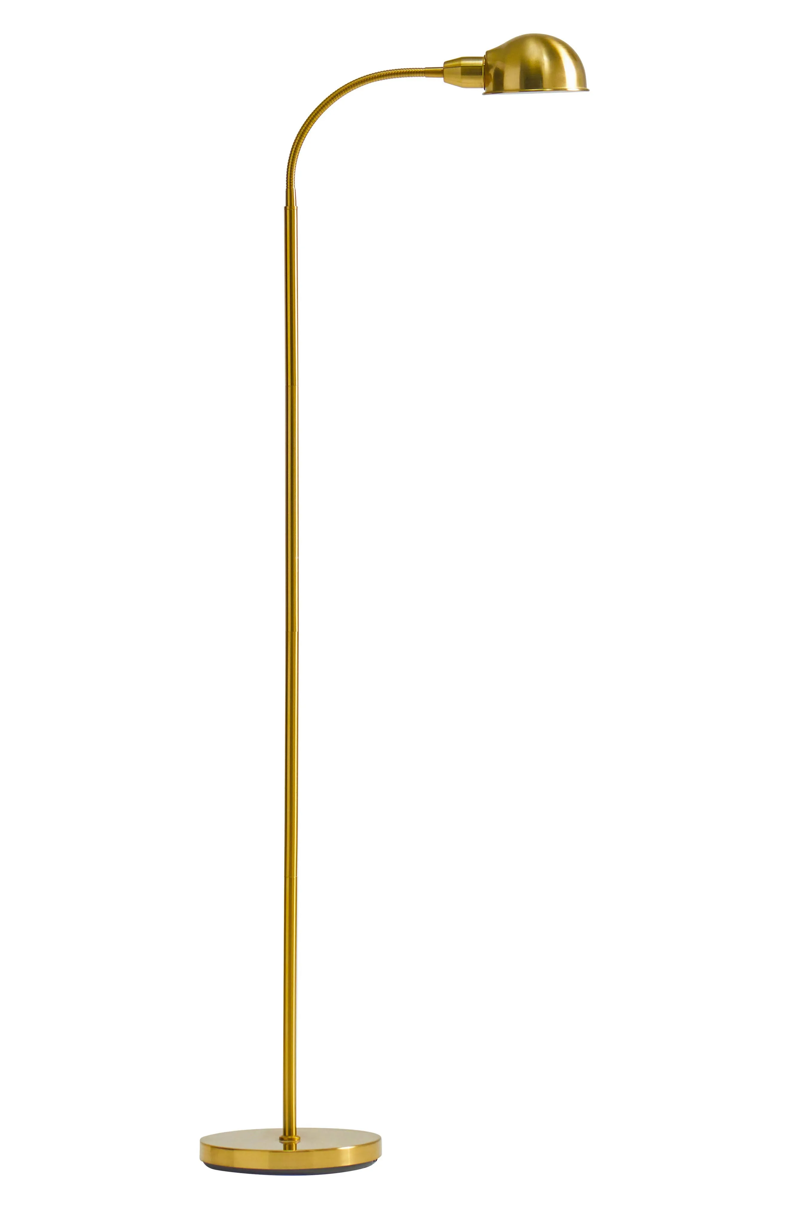 Brightech Regent LED Floor Lamp - Brass