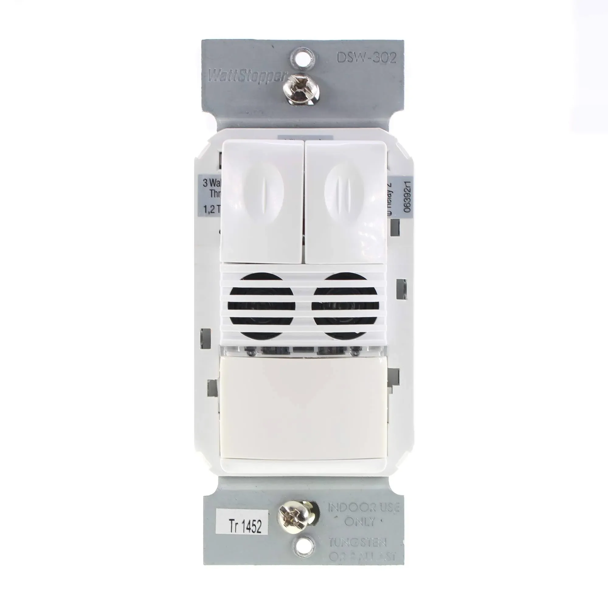 Wattstopper Dual Technology Wall Switch Occupancy Sensor 120/277V White (DSW-302-W)