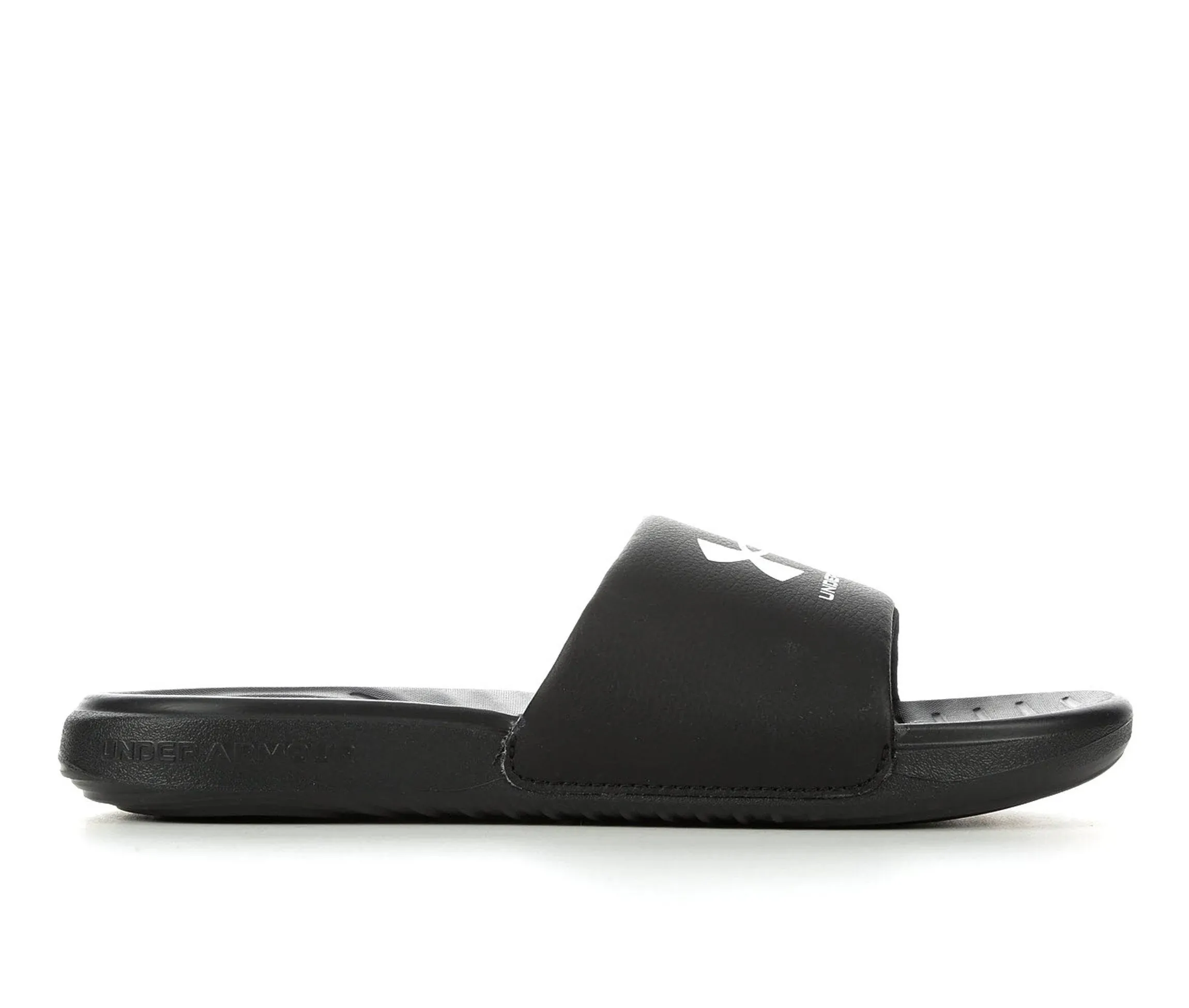 Under Armour 3023772 Women&#039;s Ansa Fix Slides - Black/White - Size 12