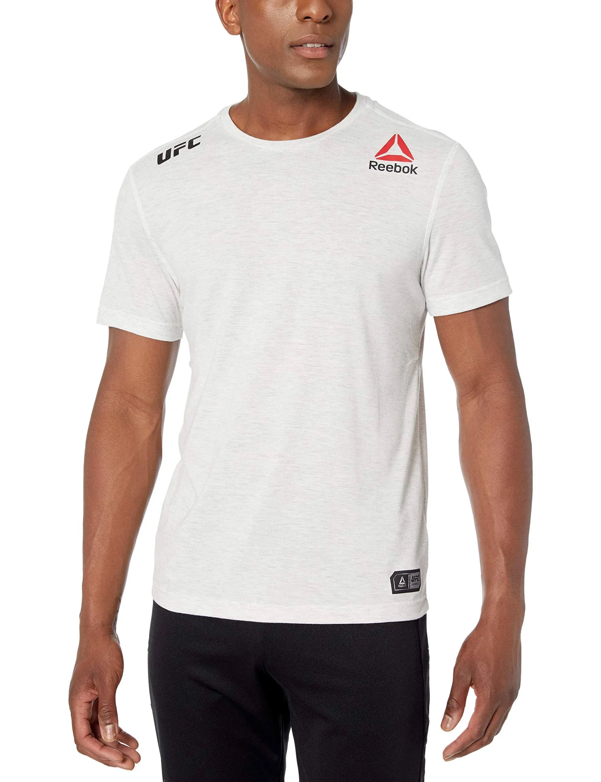 Israel Adesanya UFC Reebok Authentic Men&#039;s White Blk Fight Night Walkout Jersey