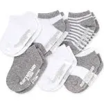 Burt's Bees Baby - Solid & Stripes Organic Cotton Ankle Socks 6 Pack Size 0-3 Months