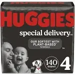 Huggies Special Delivery Hypoallergenic Baby Diapers Size 4 140 ct