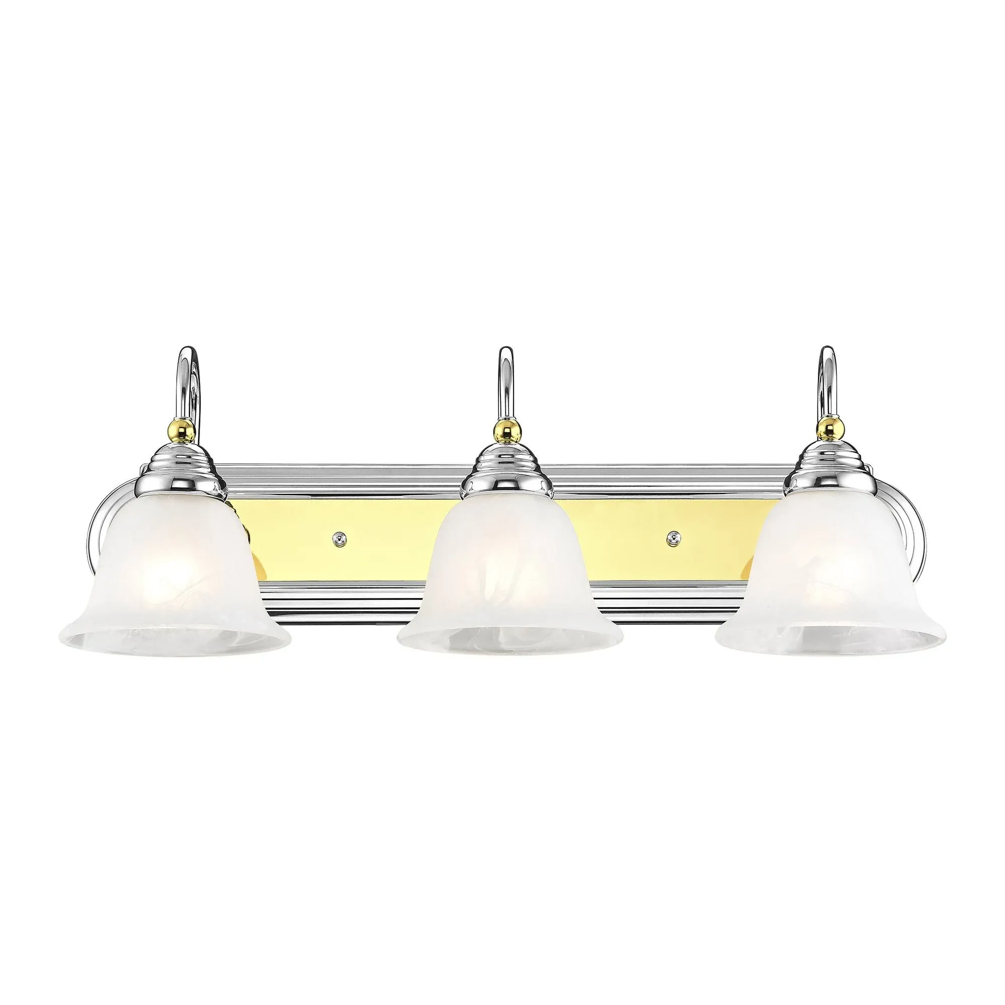 Livex Lighting Belmont Bath Light Chrome & Polished Brass 1003-52