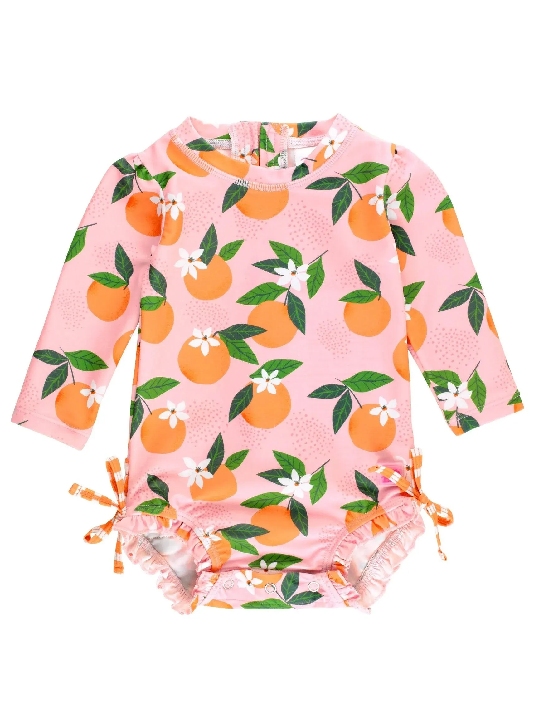 Long Sleeve One Piece Rash Guard- Orange You The Sweetest