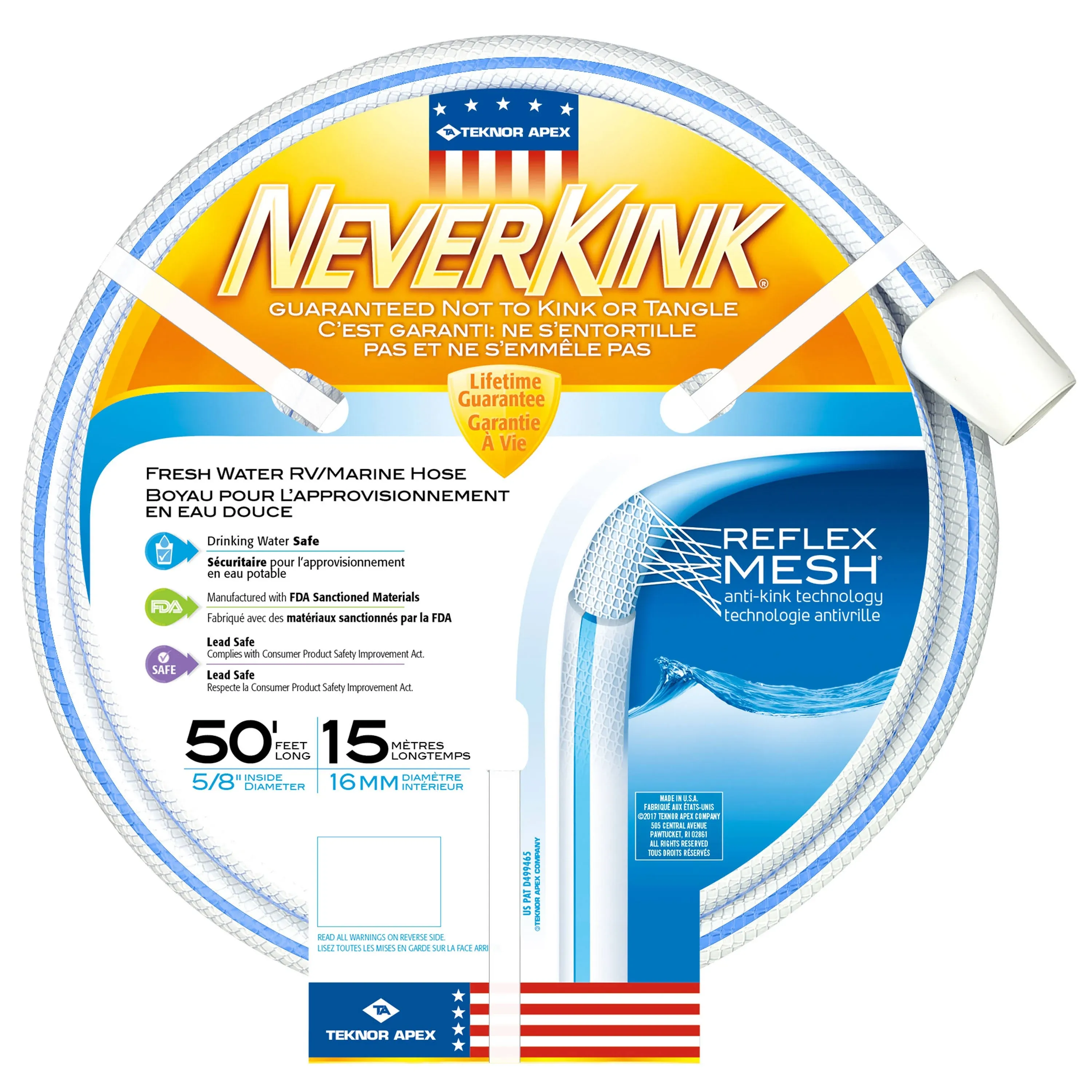 Teknor Apex Neverkink Water Hose 50'