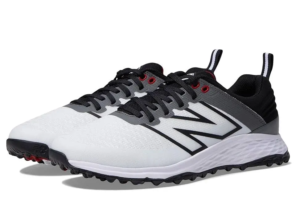 New Balance Men's Fresh Foam Contend V2 Golf Shoes - White Black / 10