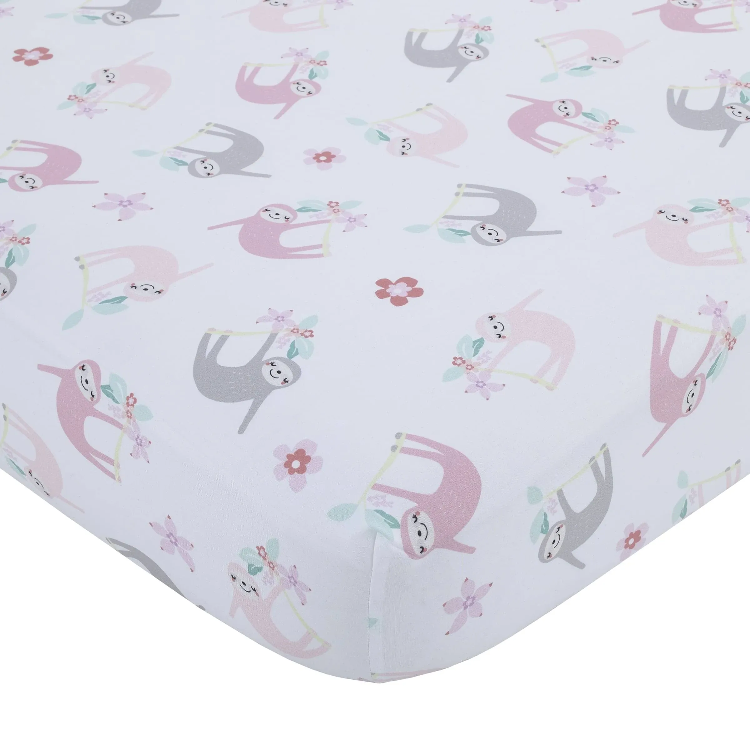 Nojo - Tropical Garden Fitted Crib Sheet