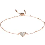 Fossil Women's Jewellery 'Flutter Hearts' Stainless Steel Bracelet