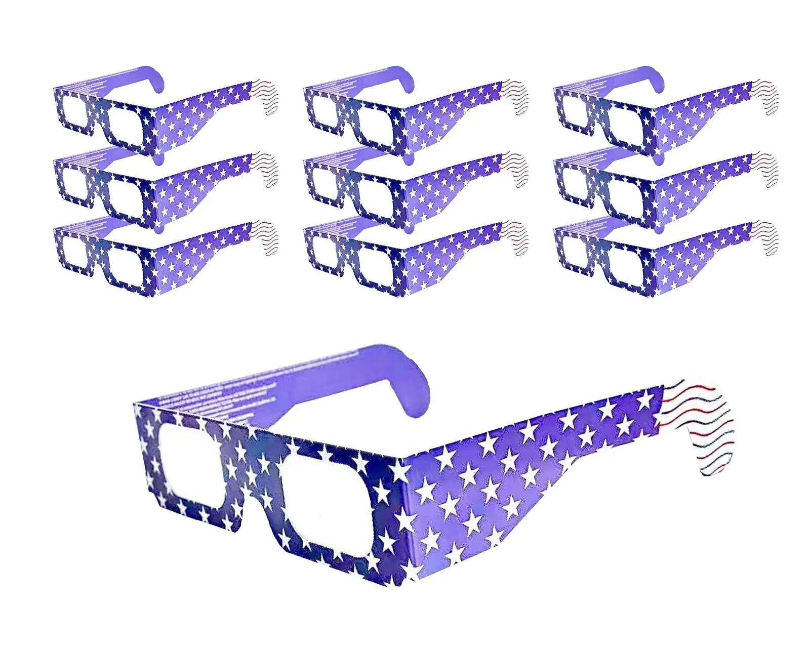 Gravitis Solar Eclipse Glasses 10 pack ISO 12312-2 Certified AAS certified fo...