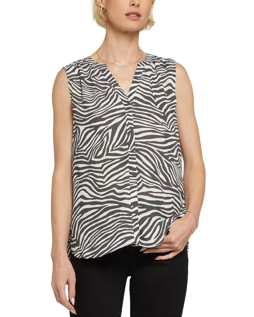 Nydj Sleeveless Pintuck Blouse