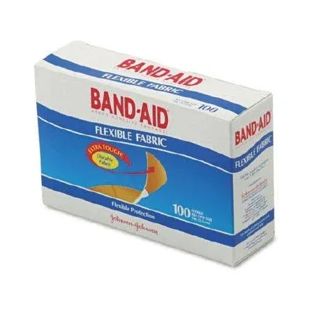 Band-Aid Brand Flexible Fabric Adhesive Bandages - 100 count