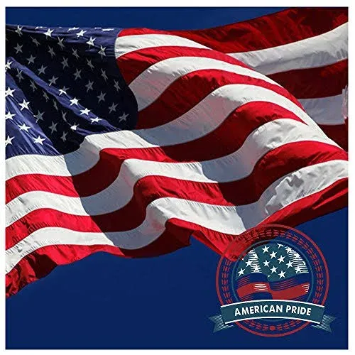 VSVO American Flag 4x6 ft with Durable 240D Nylon Outdoor Flags- Embroidered ...