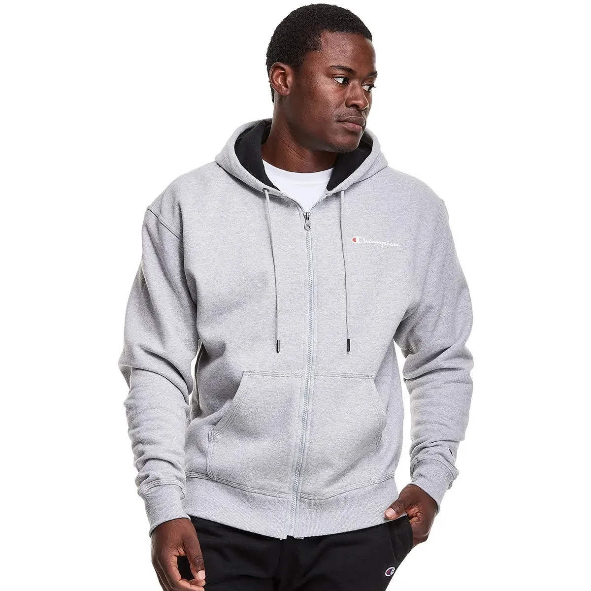 Champion Men's Powerblend Fleece Full-Zip Hoodie