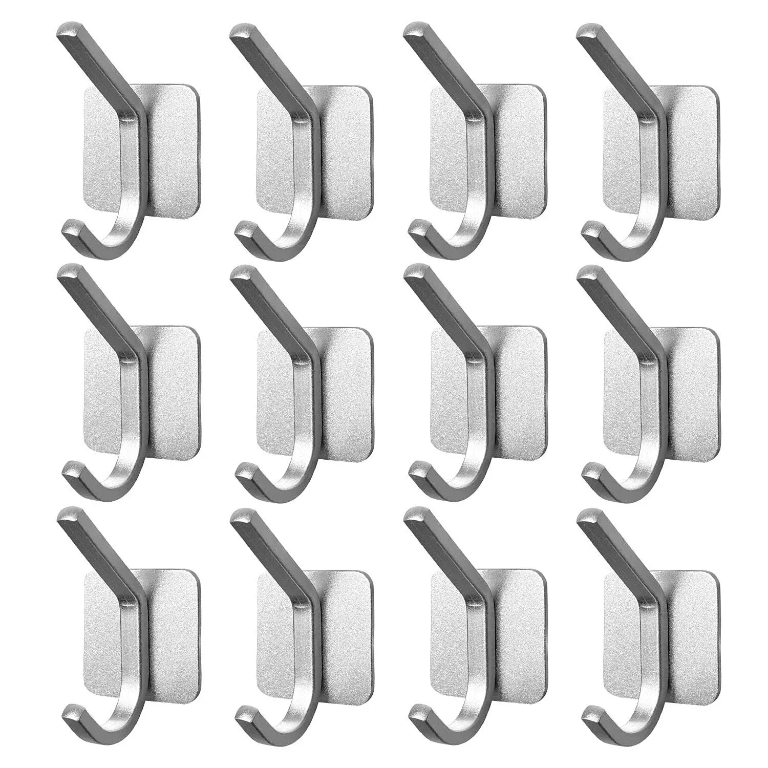 VAEHOLD Adhesive Hooks, Heavy Duty Wall Hooks Waterproof Aluminum Hooks for ...