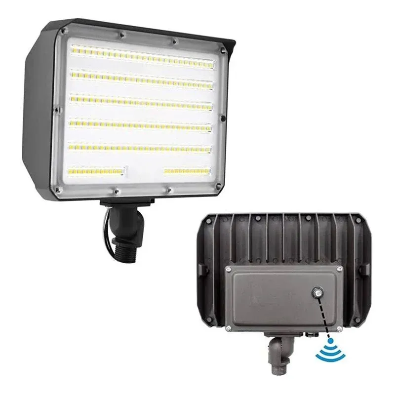 Dusk to Dawn Outdoor 100W LED Flood Light with Knuckle, 14000LM 1000W Equival...