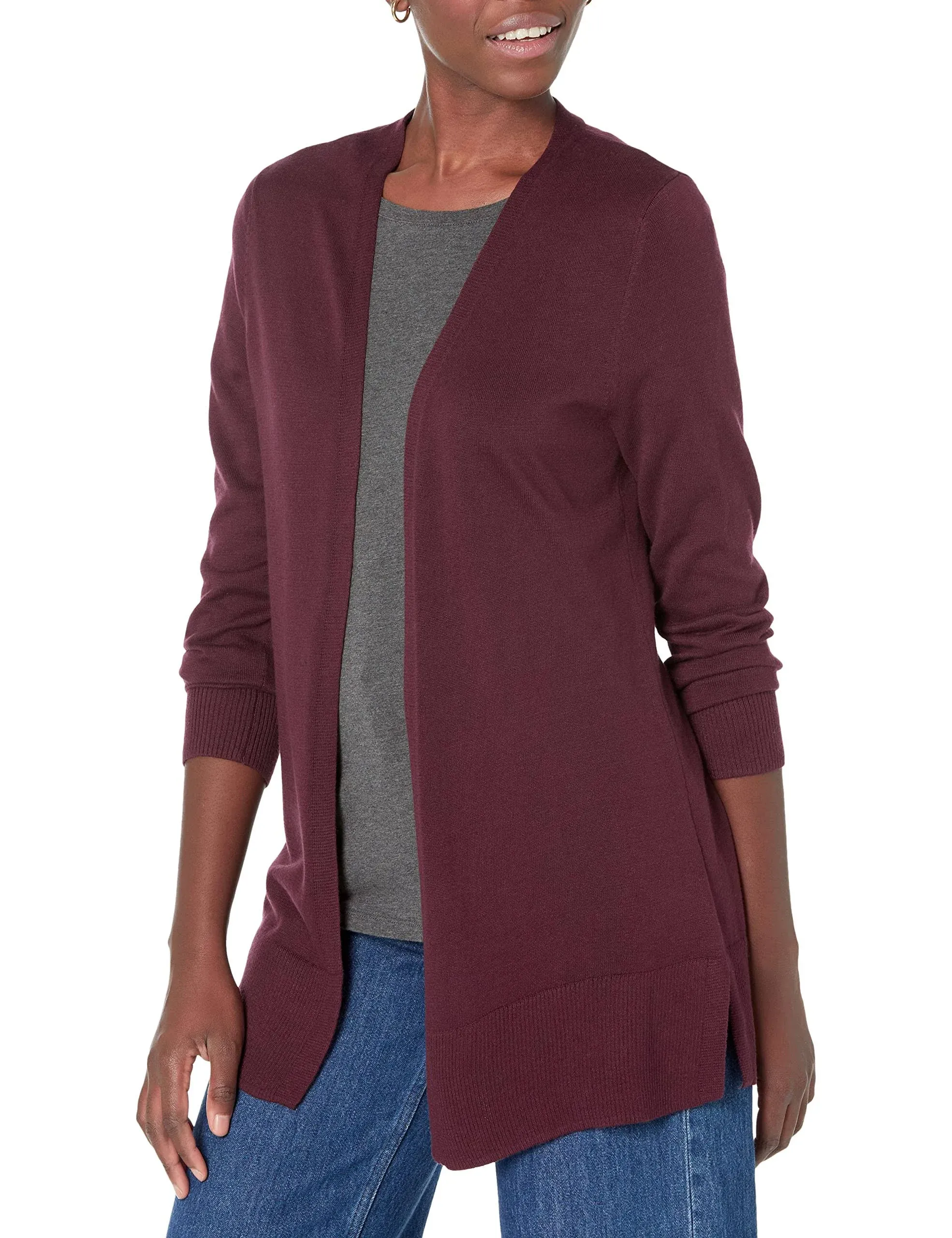 Amazon Essentials Women's Lightweight Open-Front Cardigan Sweater (Available in Plus Size)