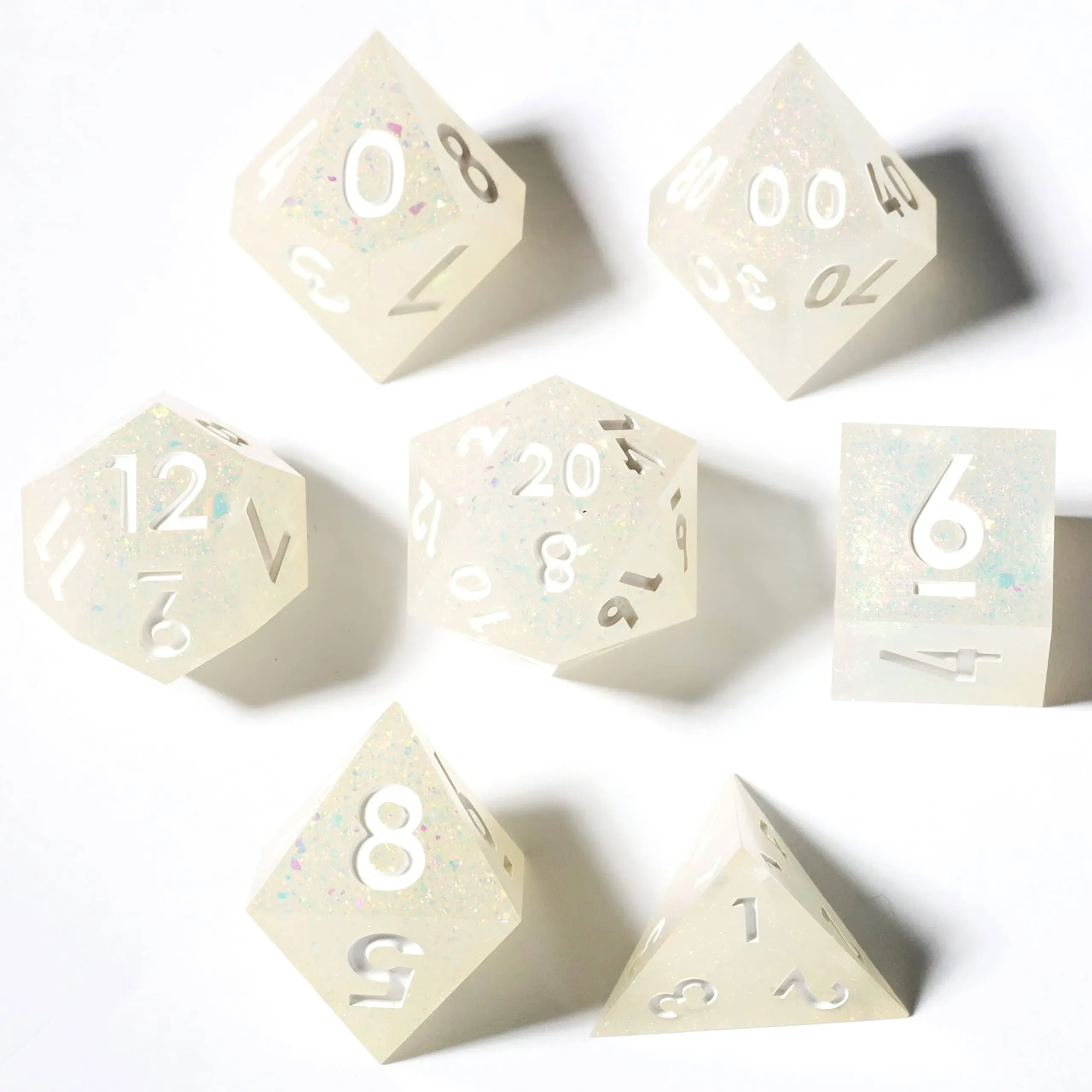 DND Dice Set DND Dice Set for Dungeons and Dragons Sharp Edge DND Dice Resin D