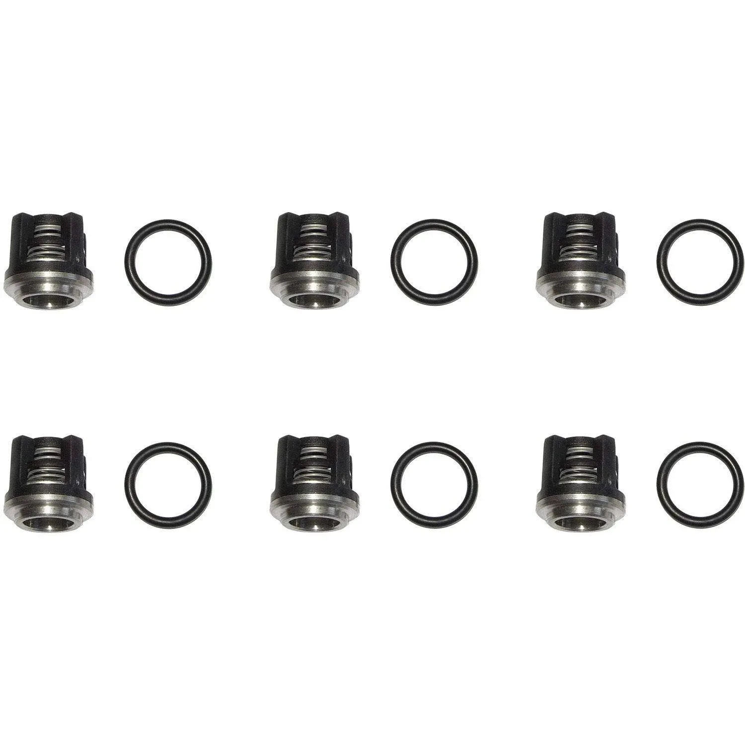 AR Annovi Reverberi Replacement Valve Kit 6 Pack, AR2864, Black