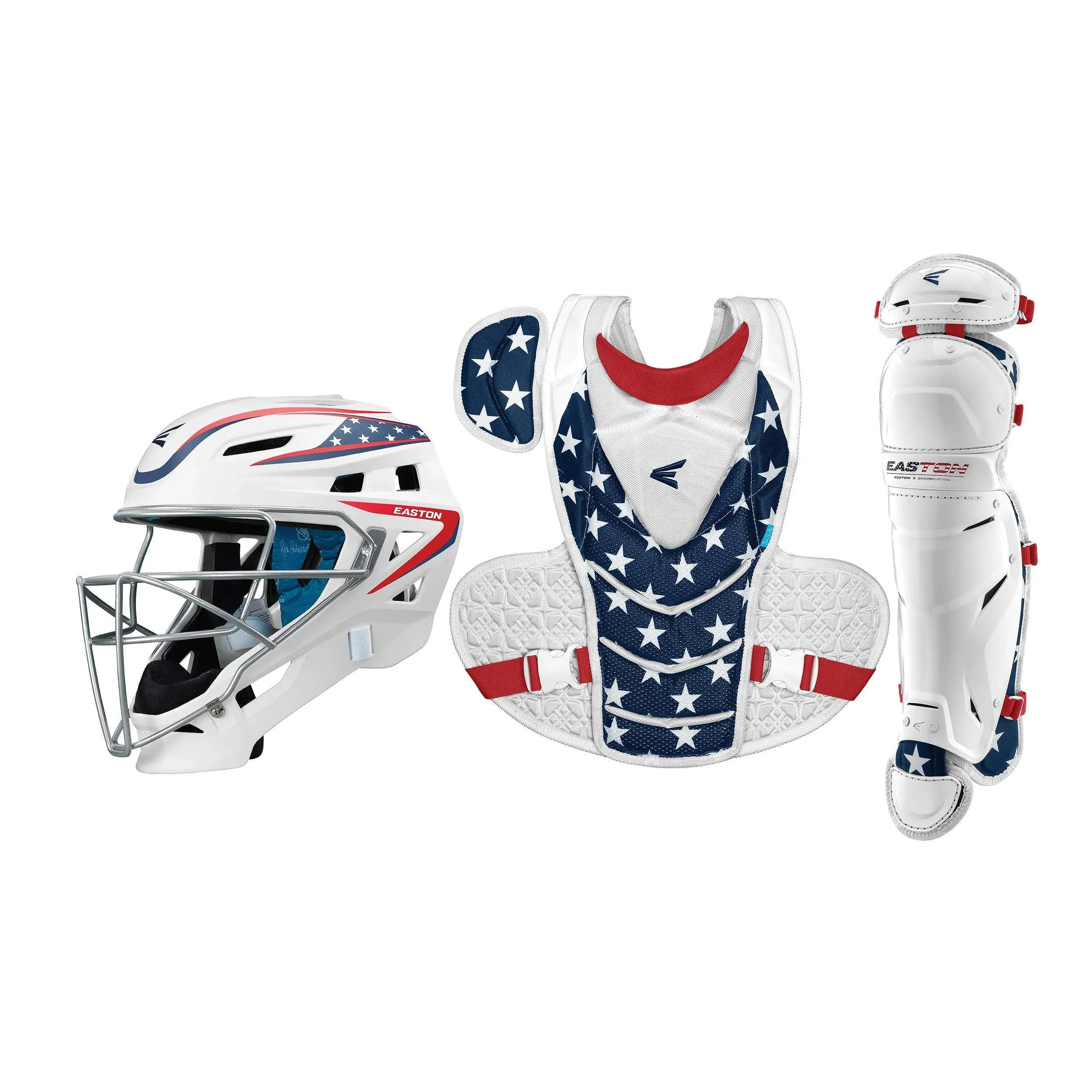 Easton Jen Schro The Very Best Catchers Kit Stars & Stripes