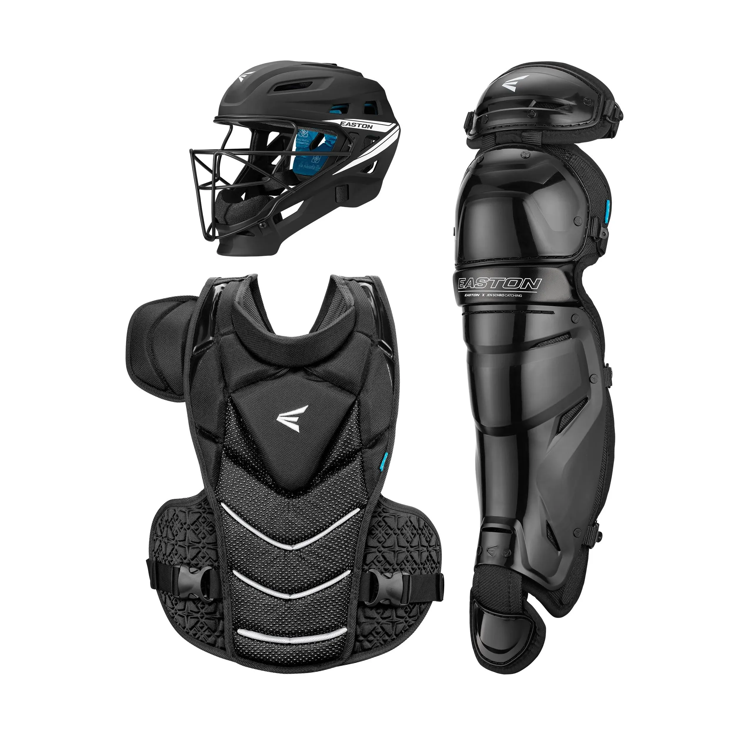 Easton Jen Schro The Very Best Fastpitch Catcher's Box Set-Black-Small