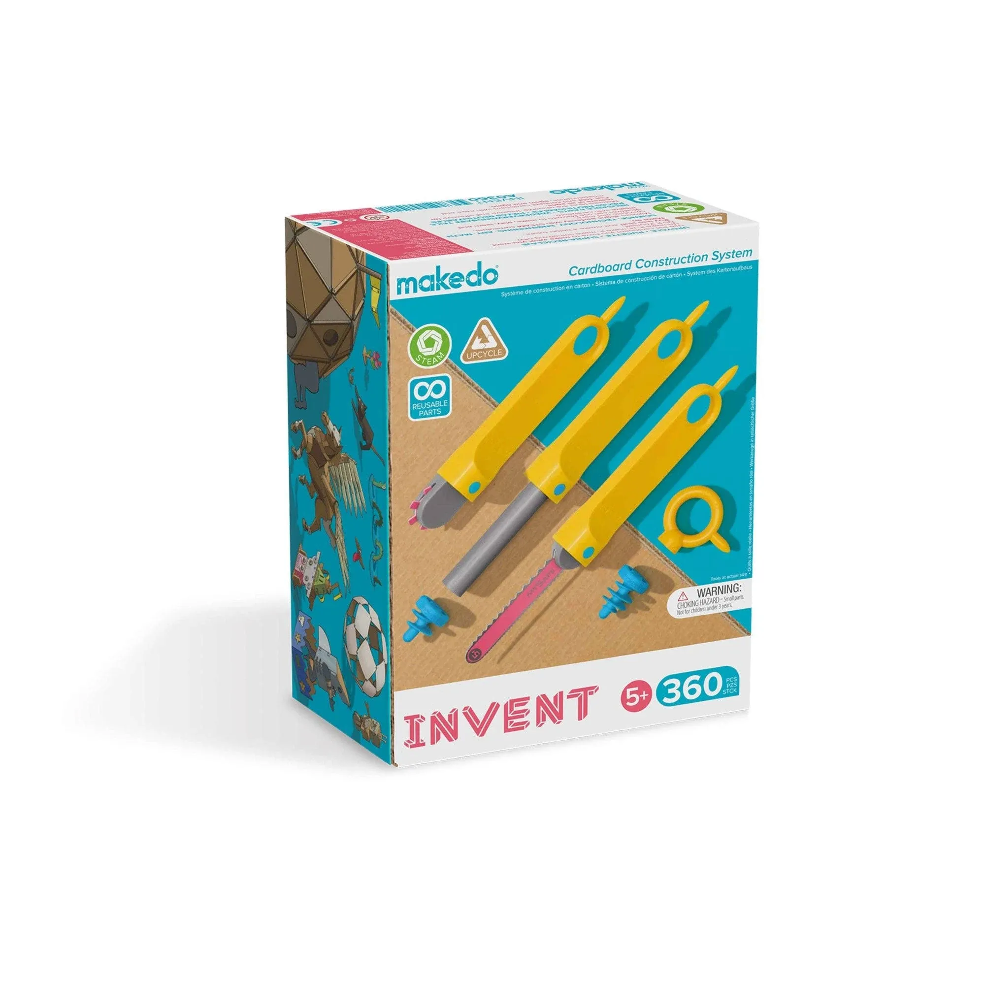 Makedo Invent Upcycled Cardboard Construction Toolkit