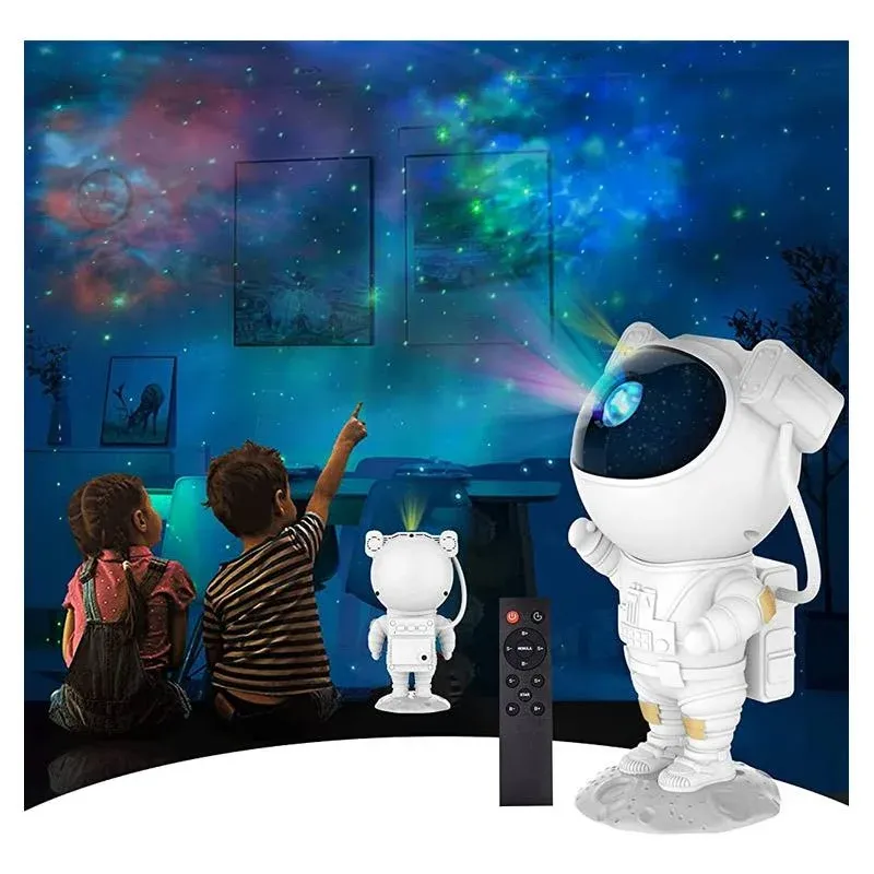 Astronaut Galaxy Projector Star Projector, Remote Control Space Buddy Night L...