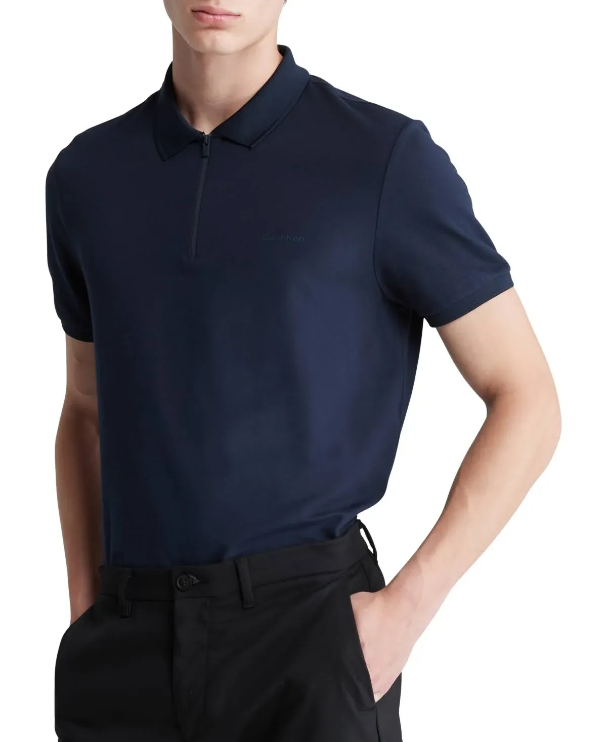 Calvin Klein Short Sleeve Athletic Tech Polo Shirt - S