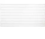 CrownWall Home 6 in. x 8 ft. x 4 ft. Heavy Duty PVC Slatwall Organizer Panel Set in White | CW684WHT-K