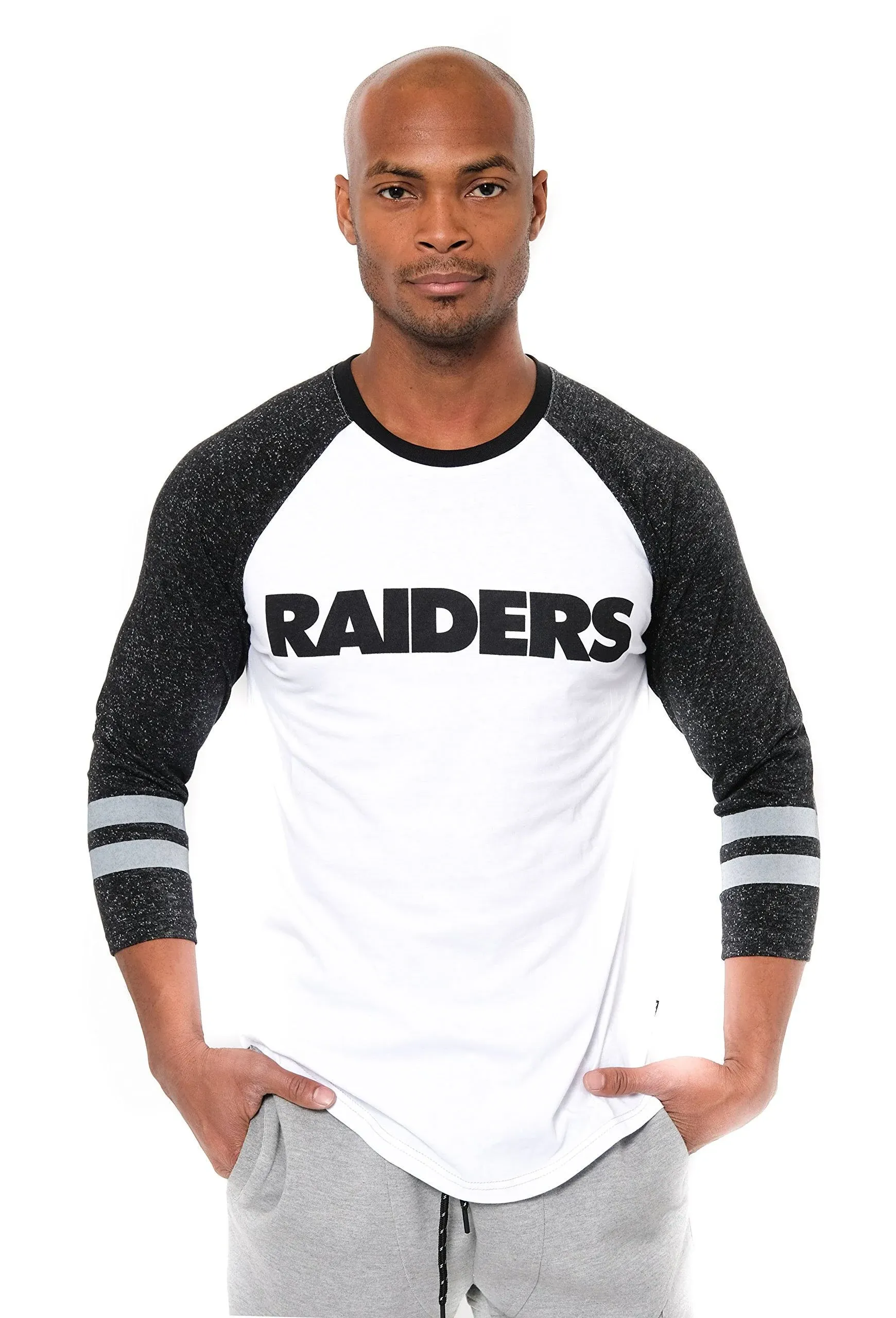 NFL Men's Raglan Baseball Team Logo 3/4 Long Sleeve T-Shirt