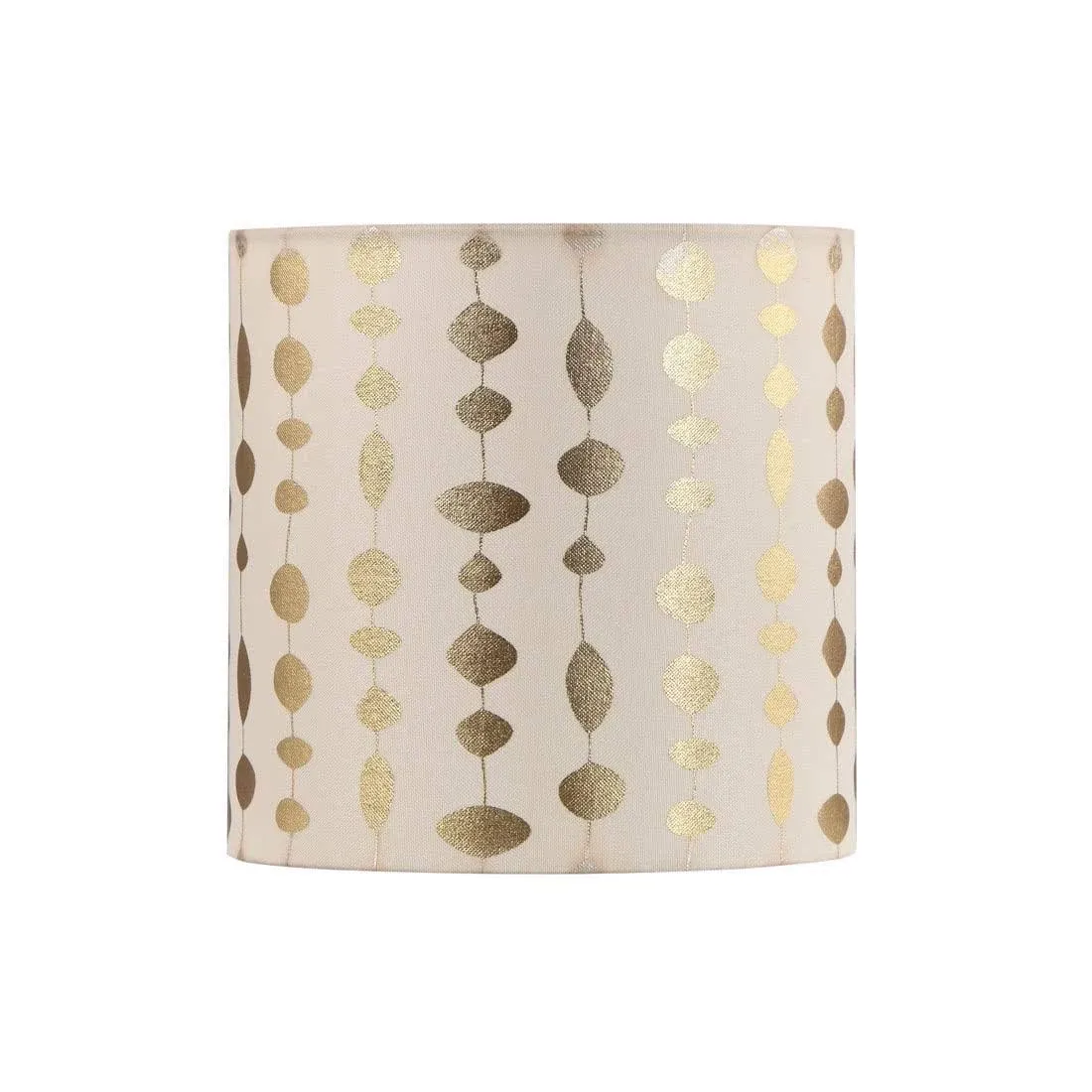 Aspen Creative 31314, Hardback Drum Spider Lamp Shade with Gold Print, 10" Top x ...