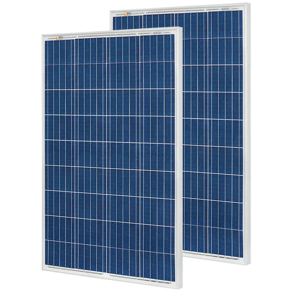 RICH SOLAR 100 Watt 12 Volt Premium Monocrystalline Solar Panel All Black