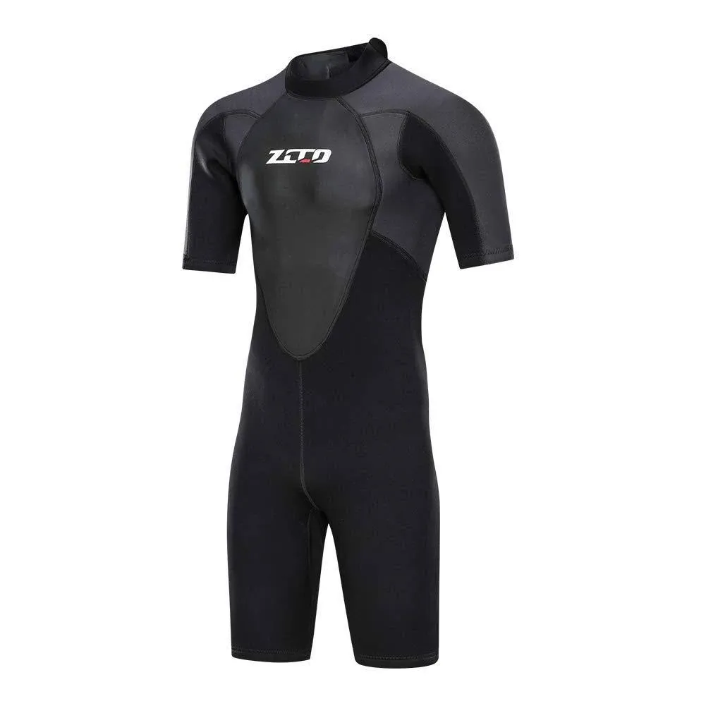 ZCCO Men's Wetsuits 1.5/3mm Premium Neoprene Back Zip Shorty Dive Skin for Spearfishing,Snorkeling, Surfing,Canoeing,Scuba Diving Suits