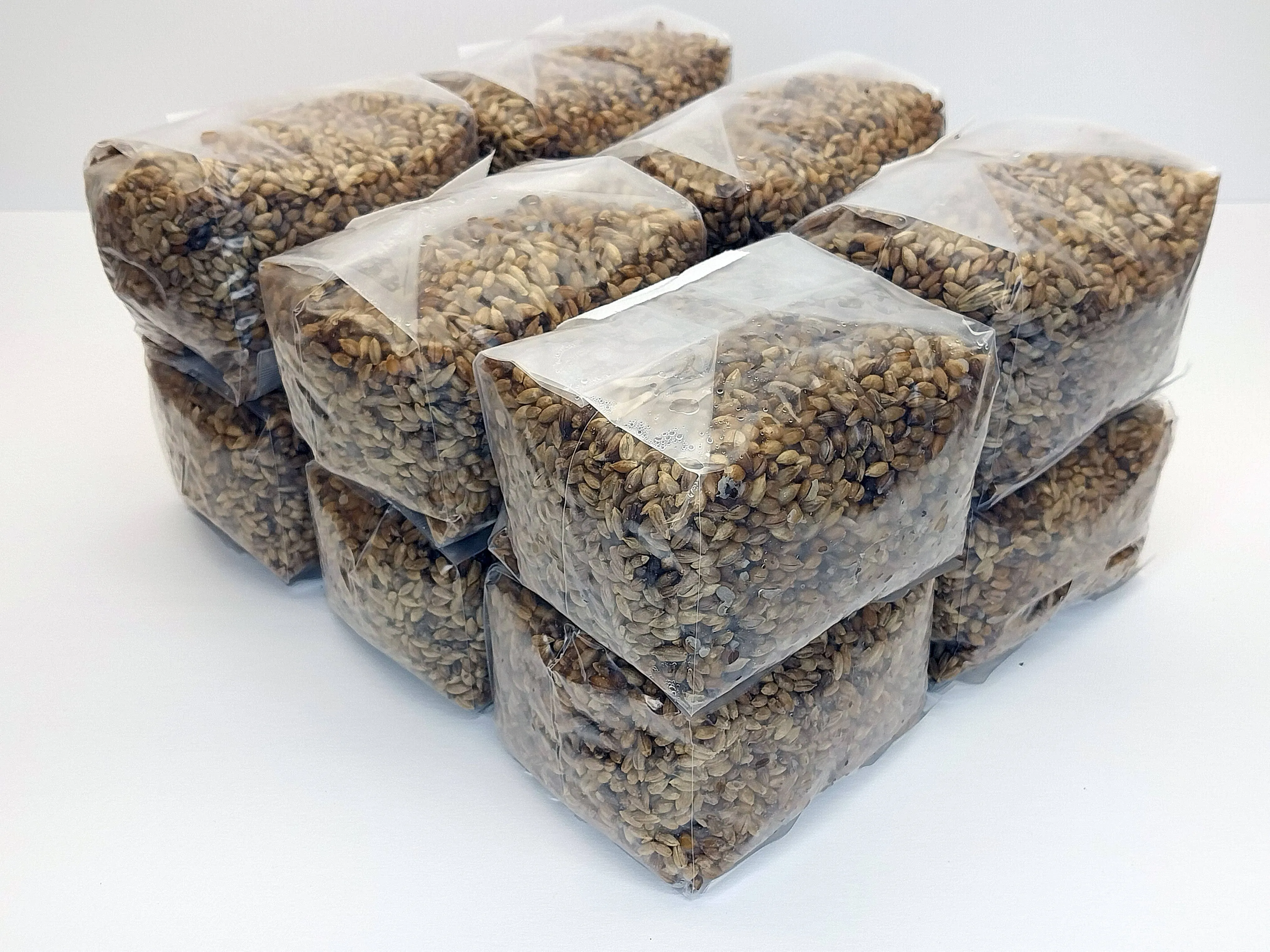 12 x 1 lb. Sterilized Rye Berries Mushroom Substrate for Grain Spawn