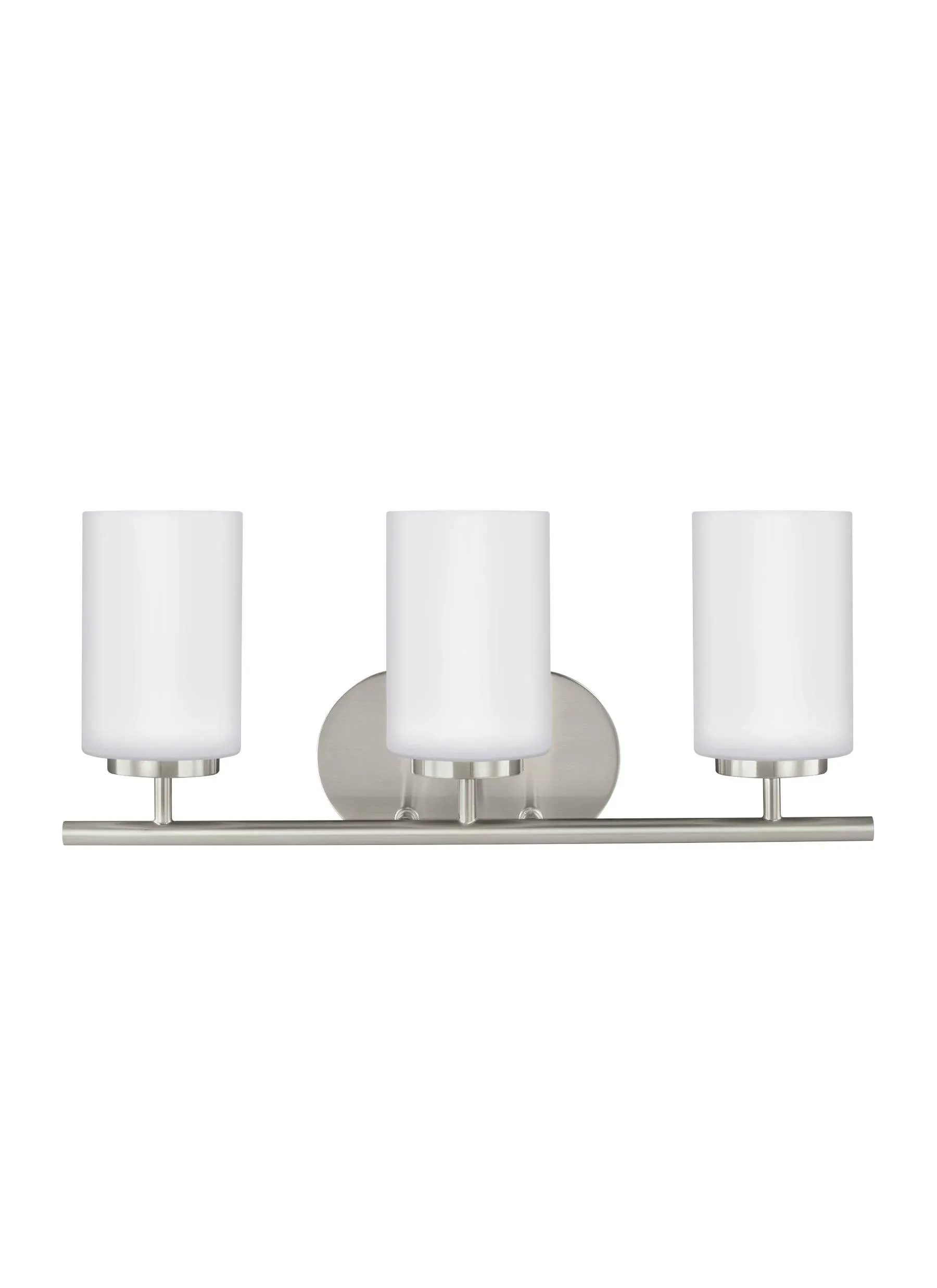 Generation Lighting. Oslo Three Light Wall / Bath - Brushed Nickel - 41162EN3-962