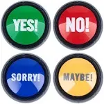 MyMealivos Set of 4, The NO, YES, Sorry and Maybe Buttons