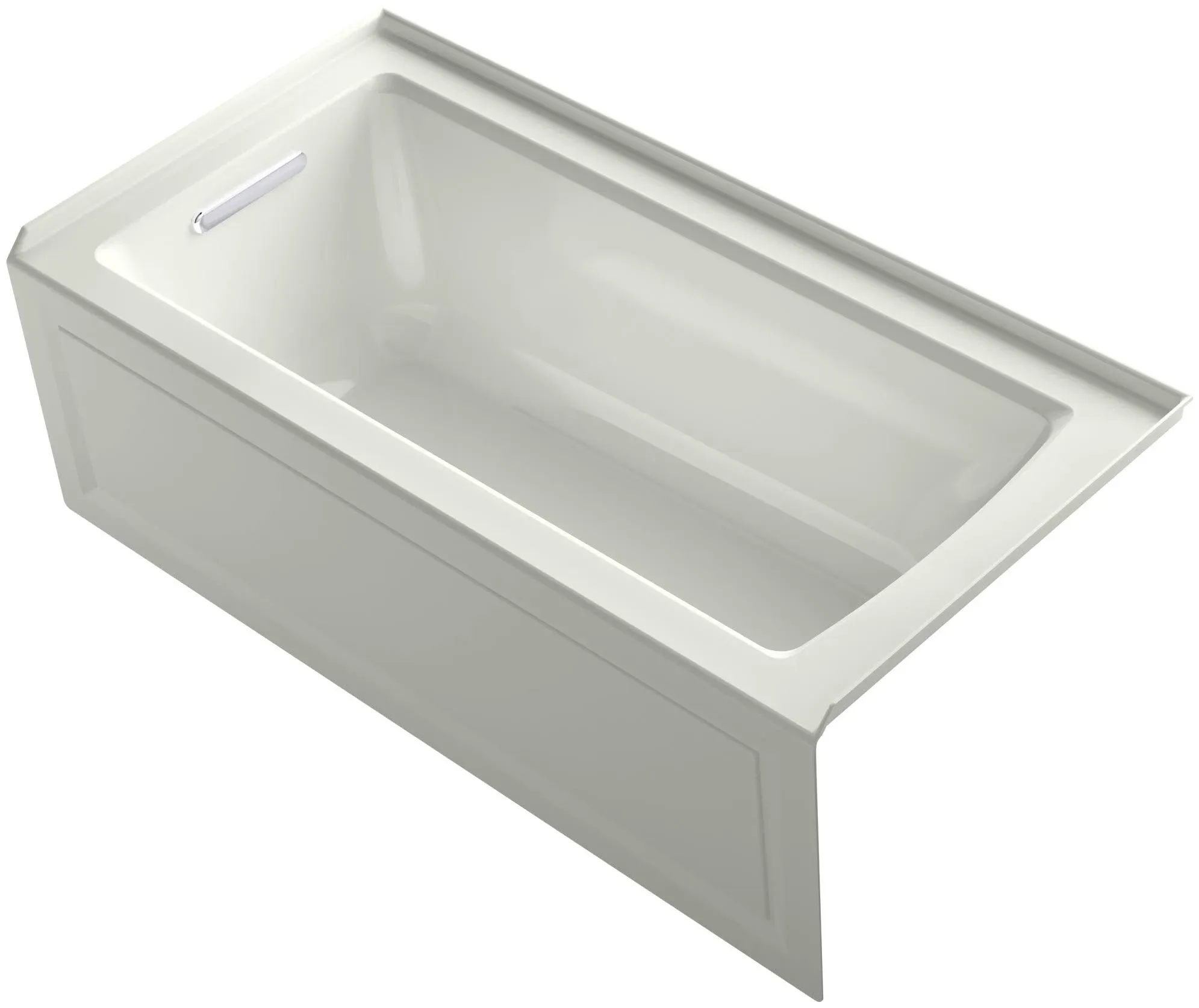 Kohler K-1946-LA-NY Dune Archer 60" x 30" Alcove Bath with Integral Apron ...