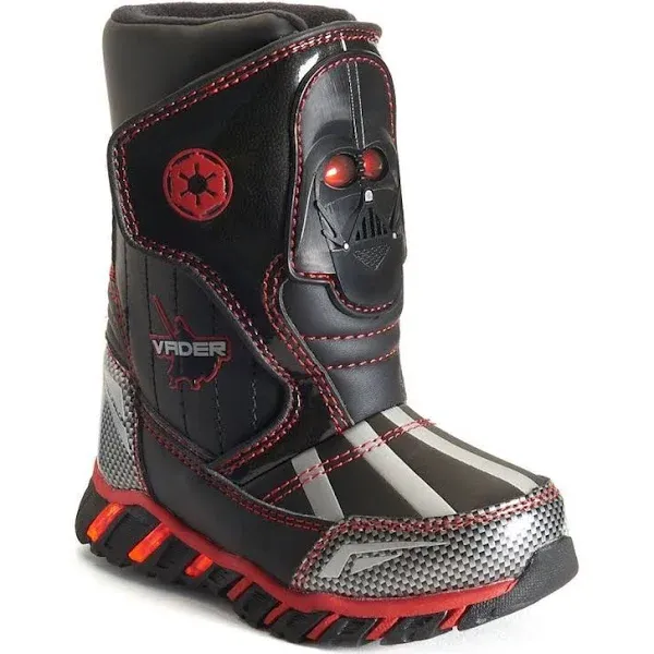 New w/ Defect! Disney Star Wars Darth Vader Boots Light-Up, sz: 7,8,10