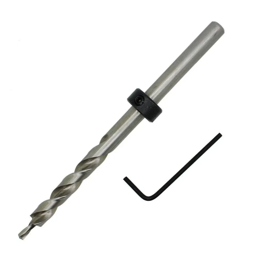 AUTOTOOLHOME 3/8&#034; Drill Bit with Depth Stop Collar 6.5&#034; Length Replacement Twist