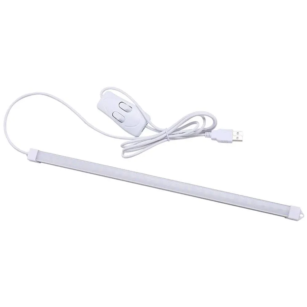 JacobsParts LED Light Bar USB Under Cabinet Desk Lamp Warm & Daylight White