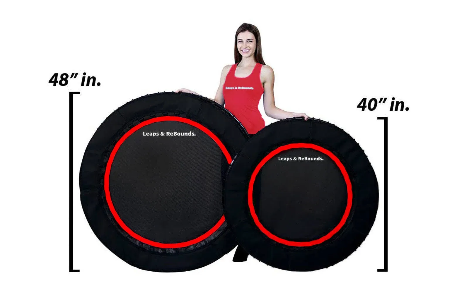 The Leaps and Rebounds Mini Fitness Trampoline and Rebounder