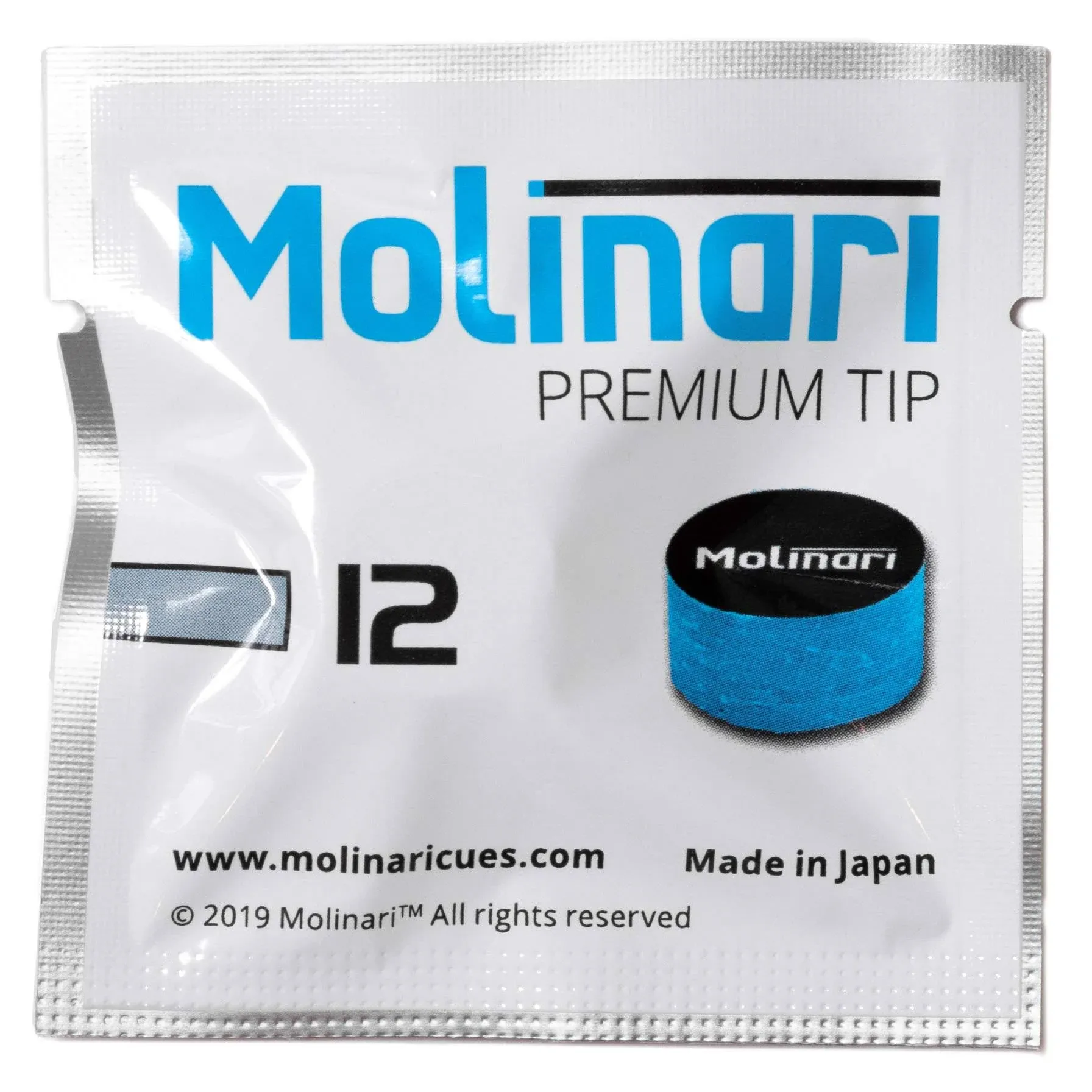 Molinari Premium Pool Billiard Cue Tip - 1 PC - 14 mm